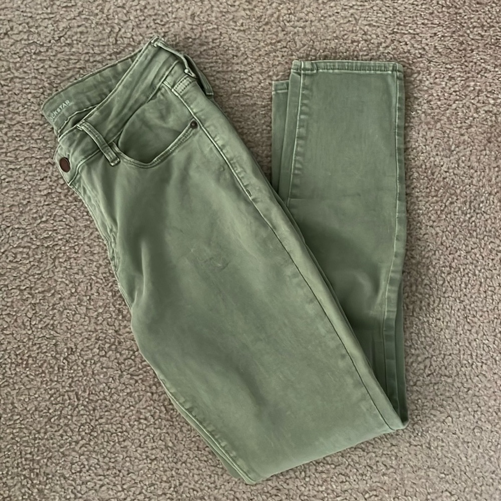 Old Navy Light Green Rockstar Midrise Skinny Jeans